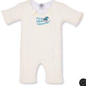 Baby Merlin Magic Sleepsuit size small cream color